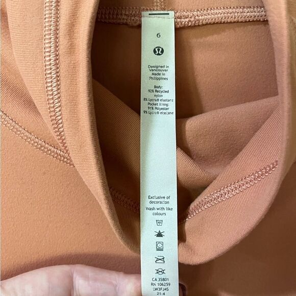 LULULEMON Ready To Rulu Pullover Pink Savannah (Orange) Women’s Size 6 - Picture 5 of 8